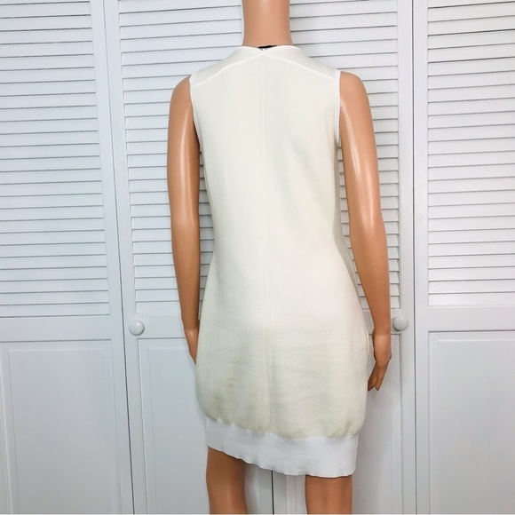 RAG & BONE Vivienne Ribbed Ivory Zip Dress Size Large - Picture 10 of 12